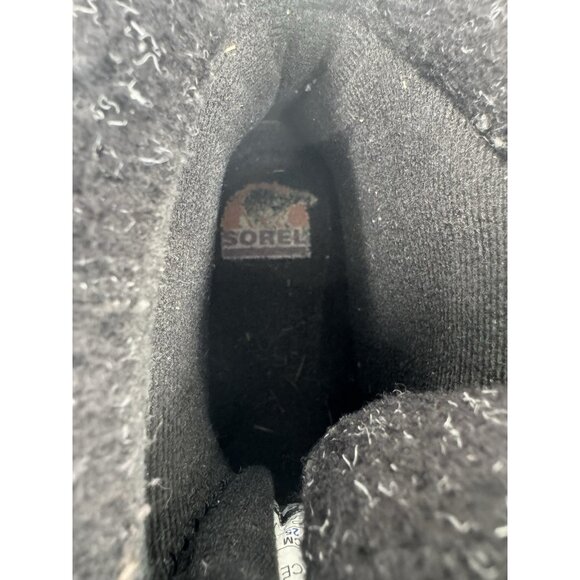 Sorel Waterfall Low Lace Winter Bootie Women 8.5 Black Outdoor Hiking Snow - Picture 7 of 7